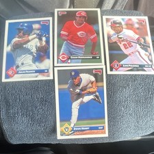 1992 Donruss MLB Baseball Card Lot of 4 - Julio Franco, Hernandez, Polonia