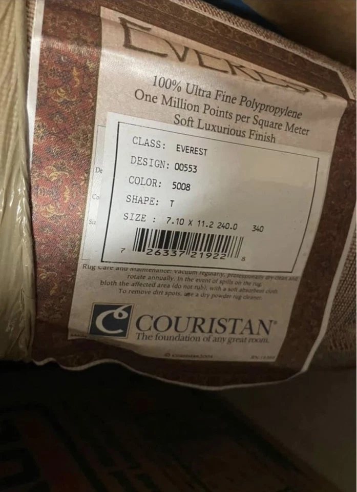 Vintage Couristan Area Rug (Everest Collection; 7’10” X 11’2”) - Image 4 of 4