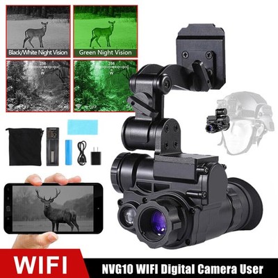 NVG10 Helm Monokular Wifi Nachtsicht DVR 1080P FHD Kamera Tacitcal +Mount