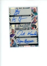 2025 Leaf Eclectic PBA Simonsen Chapman Knowles Barnes #MQ-3 Quartet Auto 9/10