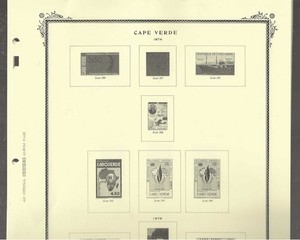 Scott Specialty pages for CAPE VERDE...1978 to 1982/83...9 pages