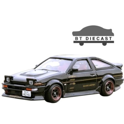 INNO64 TOYOTA SPRINTER TRUENO AE86 1/64 BLACK LIMITED IN64-AE86T