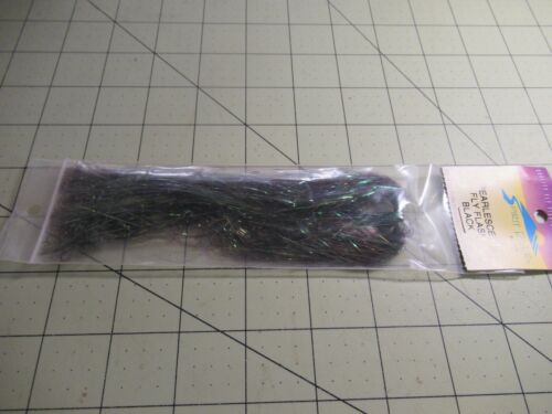 FLY FLASH TYING LURE MAKING MATERIAL CRYSTAL FLASH KRYSTAL BLACK - Picture 2 of 3