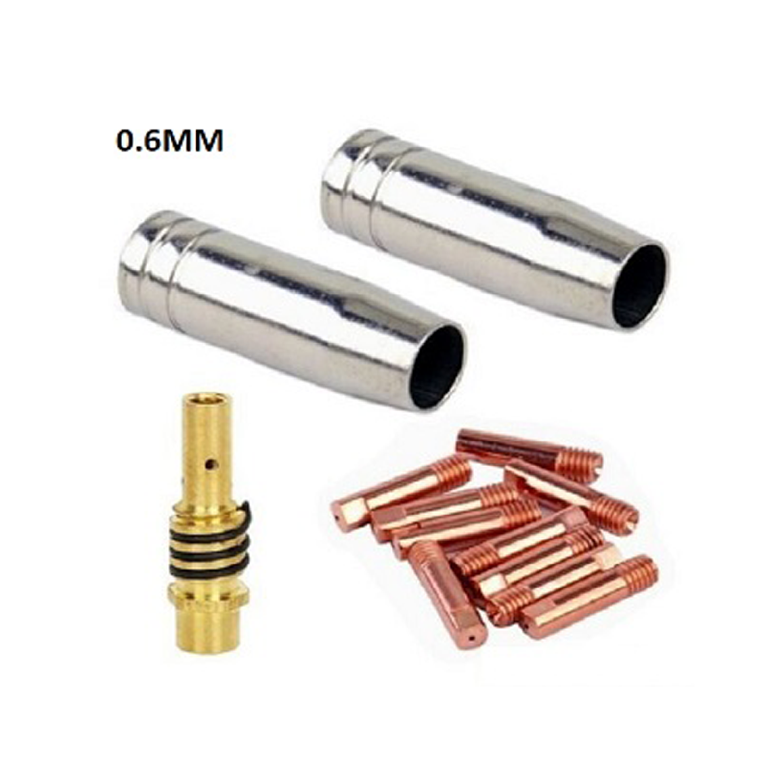 5 Welding Contact Tips 0.9-1.0mm Mig Euro Torch MB15 Welding M6 Thread x 25mm eB