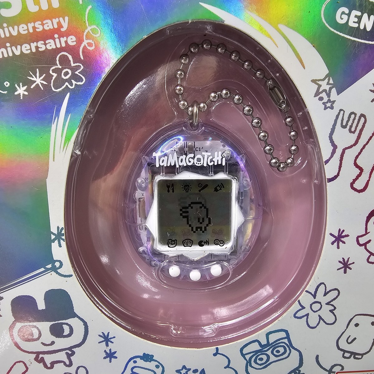 Tamagotchi 25th Anniversary CLEAR TRANSPARENT Aurora Skeleton