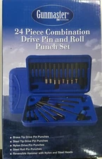 Gunmaster® 24pc Brass and Steel Drive Pin and Roll Punch Set, FREE SHIPPING