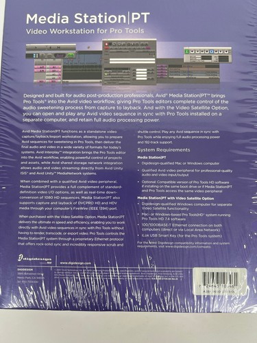 Avid Media Station PT Video Workstation For Pro Tools Upgrade Version Digidesign - Afbeelding 12 van 14