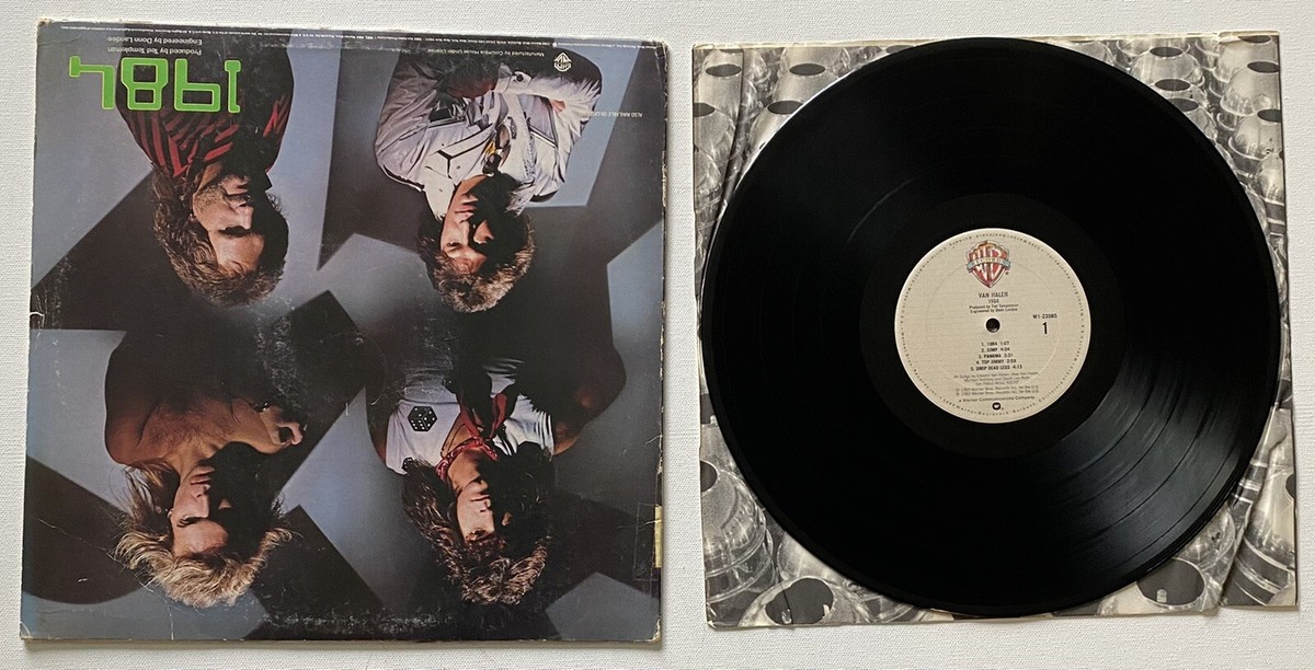 33 LP vinyl record, van halen, 1984, rare error cover!, 1983 wb, f