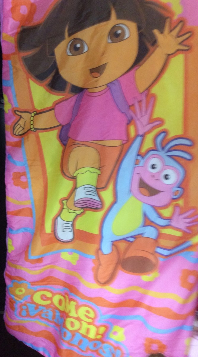Vintage Dora The Explorer And Boots Zippered Sleeping Bag