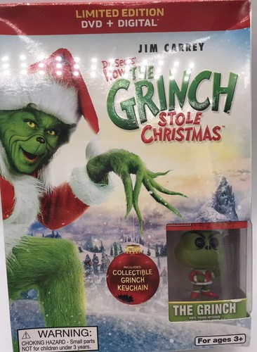 Grinch Christmas How the Grinch Stole Christmas DVD & MINI FUNKO POP FIGURE - Picture 2 of 5