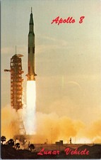postcard FL NASA - Apollo 8 launch - Saturn V 