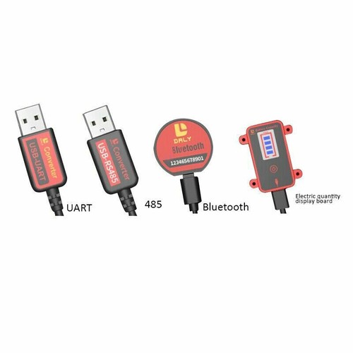 Daly BMS 12V-48V 4S-16S 100A-500A (Fan)BMS Lifepo4 with Balance+BT Module Lot - Afbeelding 4 van 36
