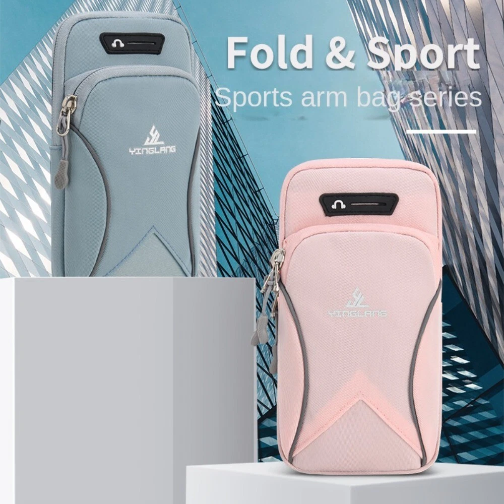 Solid Color Sports Phone Arm Bag Waterproof Arm Pouch Jogging Bag