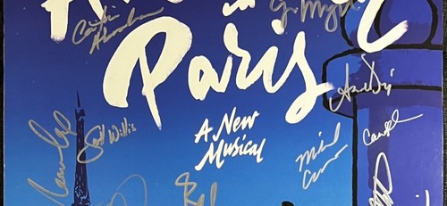 AN AMERICAN IN PARIS - FULL CAST Signed Broadway Poster Windowcard RARE - Picture 3 of 5