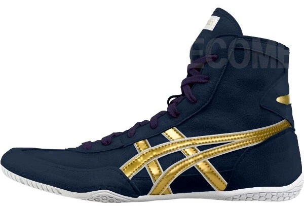 Asics wrestling sale shoes gold