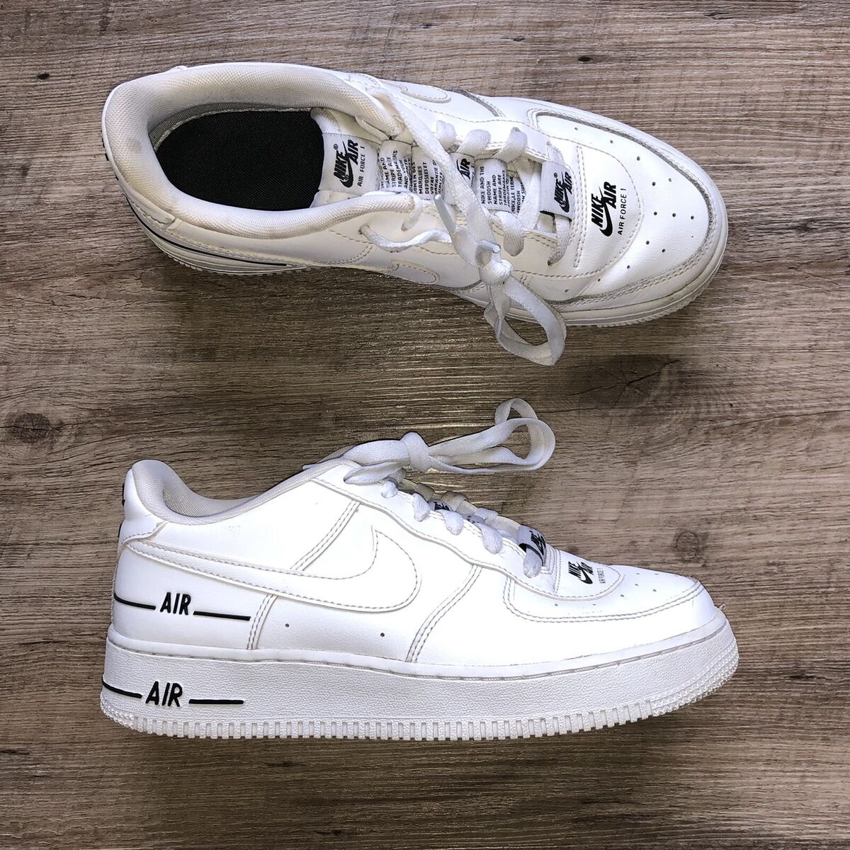 Nike Air Force One LV8 Double Air Swoosh Overbranding Size Nike Air Force One LV8 Double Air Swoosh Overbranding Size