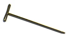 Eisco Labs Nickel Plated Dissection T-Pins, 2" Length, 9/16" Head, Pack of 100