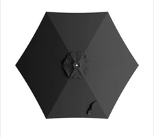 Lancaster Table & Seating Umbrella Canopy Black Round 427UMCSR09BK