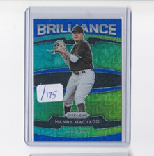 MANNY MACHADO 20 PANINI PRIZM BRILLIANCE INSERT-BLUE MOJO PRIZM PARALLEL-#'D/175
