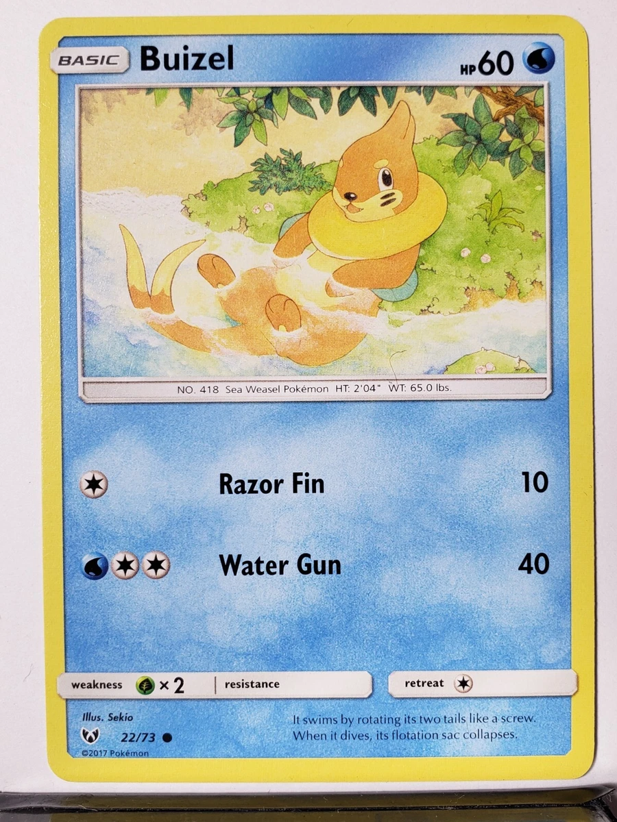 Buizel 22/73 - LP / VLP - Shining Legends Sun Moon Pokemon Card | eBay