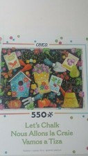 Ceaco Jigsaw Puzzle Lets Chalk 550 Pieces 24" X 18" Made In USA