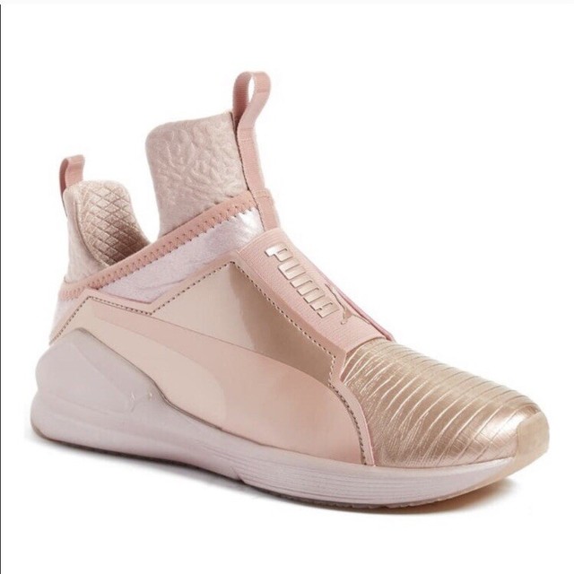 puma fierce metallic rose gold