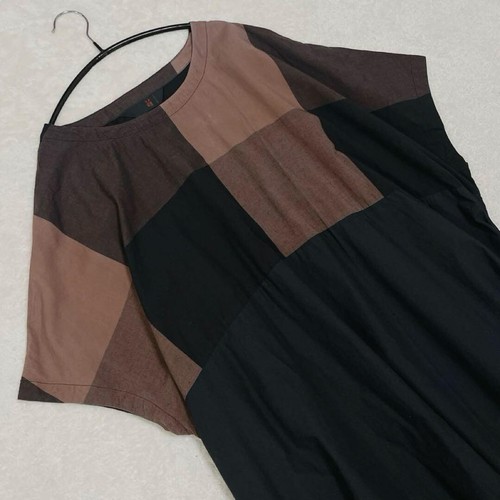MOYURU langes Kleid Baumwoll Design Kurzarm gebraucht - Bild 2 von 5
