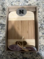 Nebraska Cornhusker Bamboo Mini Serving Board with Cheese Spreader