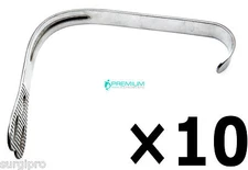 10 Pcs Dental Weider Cheek Tongue Retractors Mouth Opener Surgical Instruments