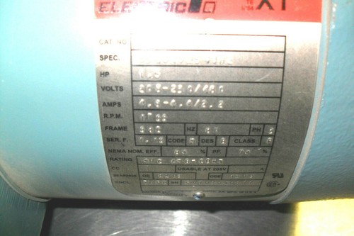 Baldor - Reliance MOTOR P56X3908 1.5 hp 3 ph Guaranteed FREE SHIP - Picture 6 of 7