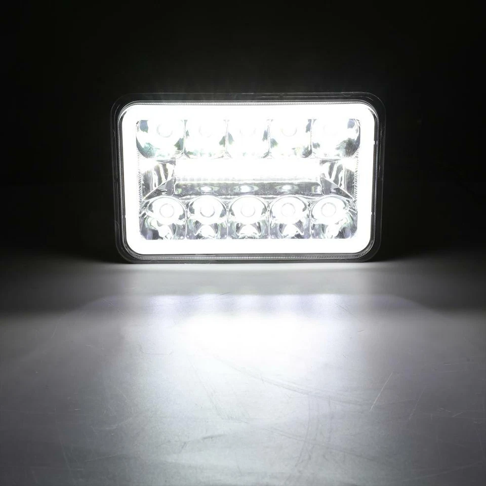 Par de faros LED aprobados por el DOT 4x6" para Chevy Blazer S10 Kodiak GMC Sonoma Foto 2 de 4