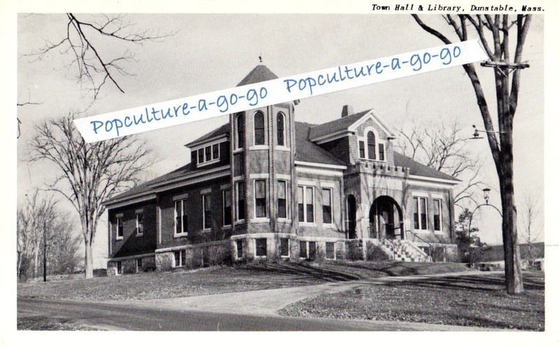Dunstable MA town hall & library * circa 1950-1955 * now the historic town hall