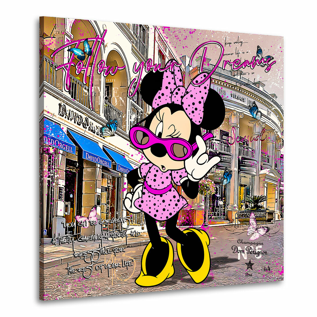 LIENZO IMAGEN MINNIE DREAMS POP ART PARED IMÁGENES ARTE IMPRESIÓN CÓMIC DECORACIÓN