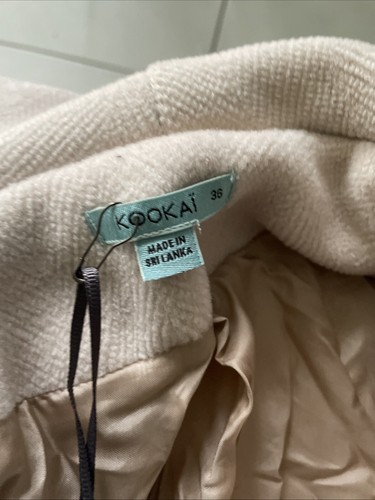 Kookai Bowery Coat Sz 36 Bnwt Biscuit RRP $480 Free Post ( F6 - Picture 8 of 10