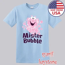 Mr. Bubble Mister Bubble Funny Men's Light Blue Size S to 5XL