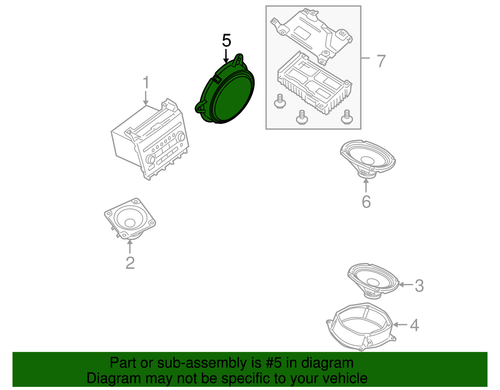 Genuine Nissan Speaker 28156-JB10A - 第 2/2 張圖片