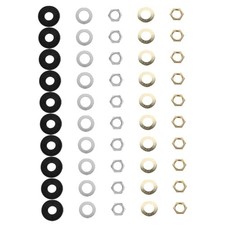 20sets Clock Repair Accessories Quartz Clock Replacement Parts with Nuts Wash...