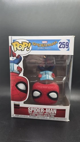 Funko Pop Spider-Man Homecoming #259 Vinyl Upside Down in Pop Protector