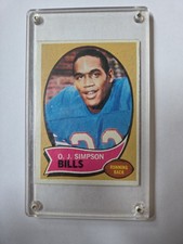 1970 Topps OJ Simpson RC #90 Rookie Card. rookie card picture