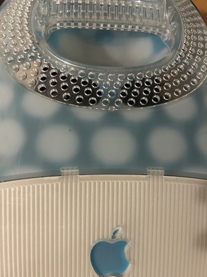 RARE APPLE iMac G3 BLUE DALMATION COMPUTER KEYBOARD & MOUSE ALL WORKING!!