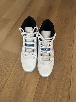 Jordan Air Jordan 11 Legend Blue Mid Top Patent Leather Lace Up Sneakers