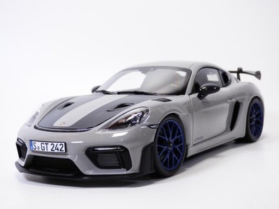 PORSCHE CAYMAN GT4 RS Weissach pack gris craie 1/18