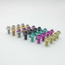 4PCS M5x12mm Titanium Ti Bottle Holder Bolt Bicycle Bike Water Bottle Cage Screw