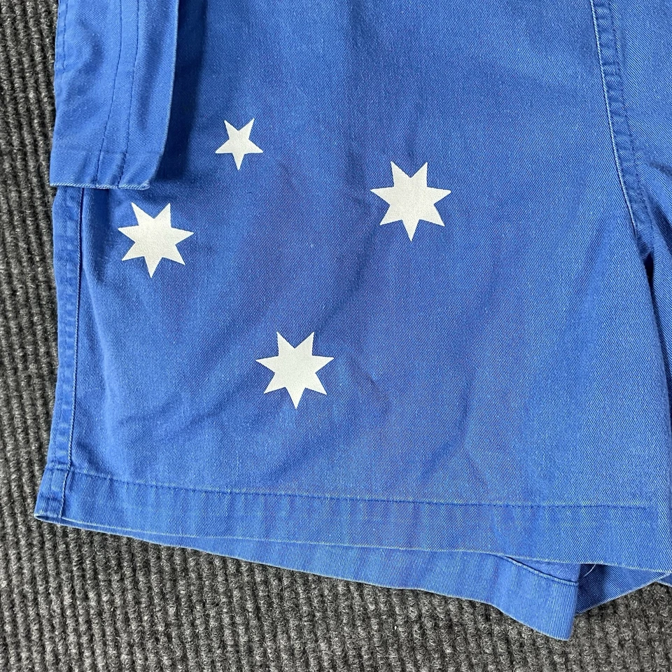 Peace Frogs Shorts Men’s XL Australia Flag Retro Novelty Cotton Baggy Y2K Cargo - Image 3 of 4