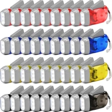 Treela 36 Pcs Hand Crank approx. 10 x 5.2 x 2.6 cm, Yellow, Gray, Blue, Red 
