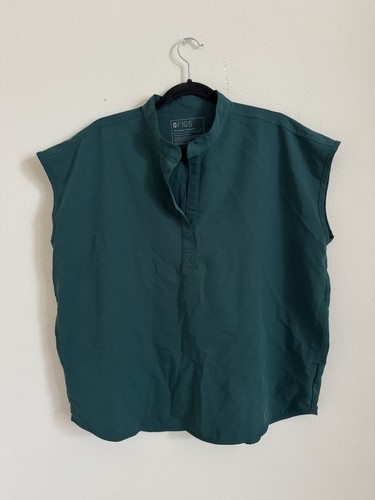 Figs Rafaela Scrub Top Forest Green Größe L
