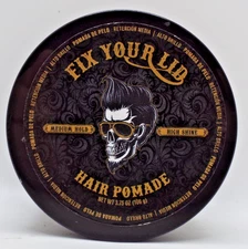 Fix Your Lid Hair Pomade for Men Water Based w/ Medium Hold & High Shine 3.75 Oz