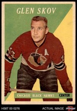1958 Topps #3 Glen Skov Blackhawks 5 - EX