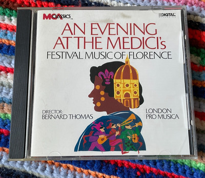 Evening at the Medici's Festival Music Florence CD London Pro Musica MCA 1987