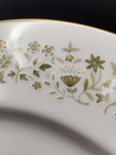 VTG '70s Royal Doulton WESTFIELD Dinner Plate Green/Yellow Floral China ENGLAND - Picture 5 of 13